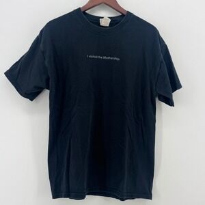 Apple I Visited The Mothership Vintage Hanes Beefy T-Shirt Black Large L Tech